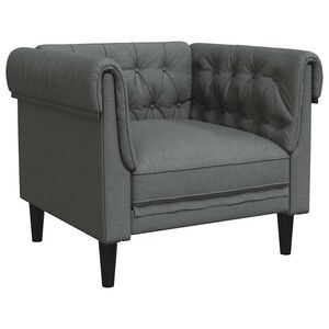 vidaXL Sofa Tamno siva 78,5 x 74,5 x 74,5 cm Poliester