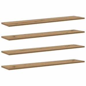 vidaXL Police za knjige 3 razina 4 kom. 100 x 20 x 1,5 cm Smeđa