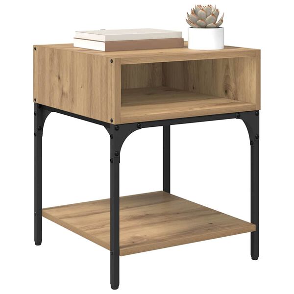 vidaXL Noćni ormarić Umjetnički hrast 40 x 40 x 50 cm