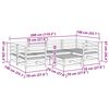 vidaXL 7-dijelni set vrtnih sofa od masivnog drva duglazije