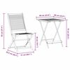 vidaXL Sklopivi bistro set 3 pcs Smeđa Čvrsto drvo akacije