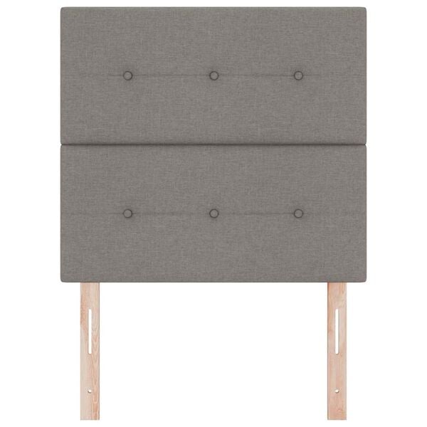 vidaXL Uzglavlje s uzglavljem Sivo-smeđa 90 cm Lažna koža