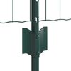 vidaXL Ograda s postovima Zelena 0,4 x 25 m Čelik i PVC