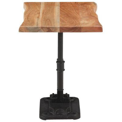 vidaXL Bočni stolić prirodna boja 45x35x48 cm drvo bagrema i željezo