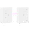 vidaXL Komoda 2 kom bijela 60x31x84 cm od konstruiranog drva