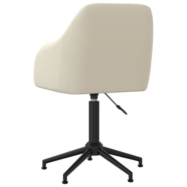 vidaXL Okretna blagovaonska stolica krem bar&scaron;unasta