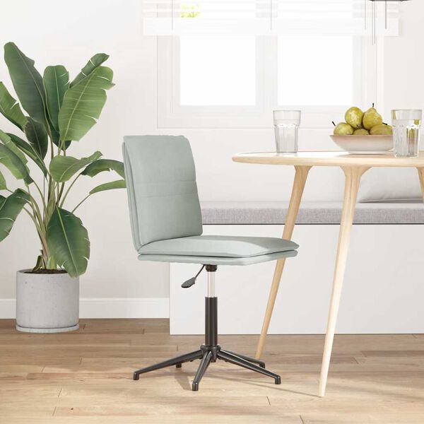 vidaXL Blagovaonska stolica svjetlosiva bar&scaron;unasta