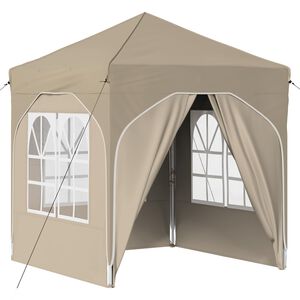 vidaXL Rastezljivi &scaron;ator za zabave 192 x 192 x 245 cm Krem