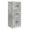 vidaXL Ormar s ladicama Betonska siva 33 x 34,5 x 87 cm