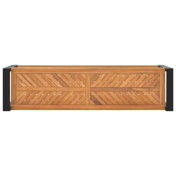 vidaXL Klupa od masivne tikovine 120 cm