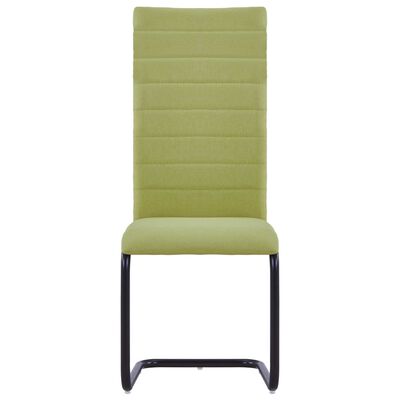 vidaXL Konzolne blagovaonske stolice od tkanine 2 kom zelene