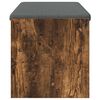 vidaXL Klupa za hodnik s jastukom Dimljeni hrast 103 x 38 x 40 cm