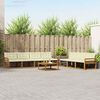 vidaXL Set vanjskih sofa s jastukom 8 pcs Prirodna i krem