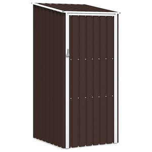 vidaXL Vrtno spremi&scaron;te smeđe 87 x 98 x 159 cm od pocinčanog čelika