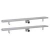 vidaXL Linearni odvod za tu&scaron; 2 kom valoviti 1030 x 140 mm čelični