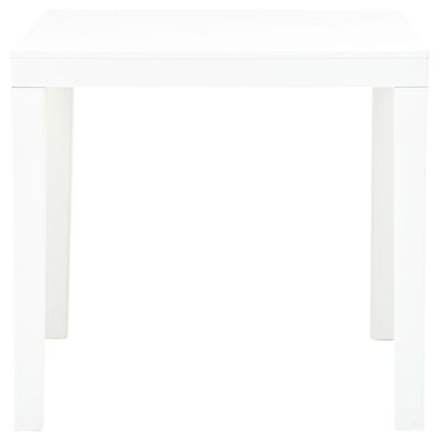 vidaXL Vrtni stol bijeli 78 x 78 x 72 cm plastični