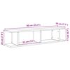 vidaXL Zidne police 2 kom boja hrasta artisan 90x18x20 cm drveni