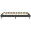 vidaXL Box spring okvir za krevet od tkanine sivi 140 x 200 cm