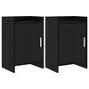 vidaXL Noćni ormarići 2 pcs Crni hrast 40 x 30 x 60 cm