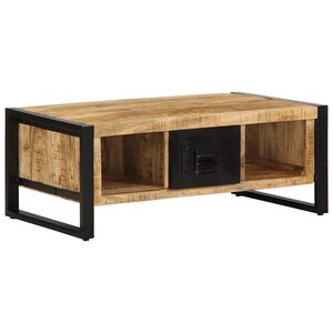 vidaXL Stol za kavu 90x50x36 cm Puno grubo drvo Mango