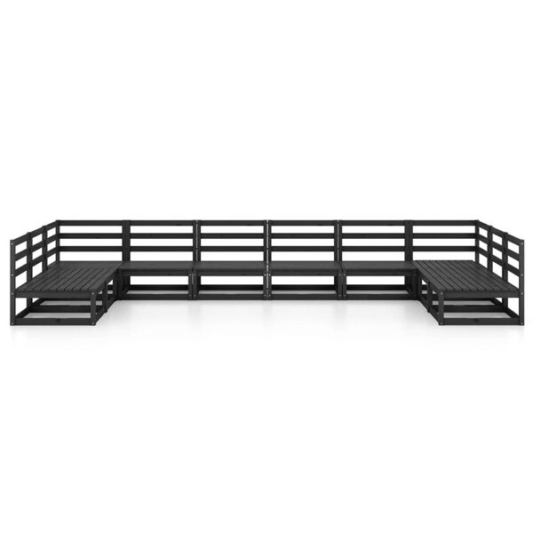 vidaXL 10-dijelna vrtna garnitura od masivne borovine