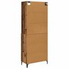 vidaXL Highboard 2 pcs Staro drvo Konstruirano drvo