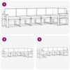 vidaXL Set vanjskih sofa s jastukom 6 pcs Prirodna i bež