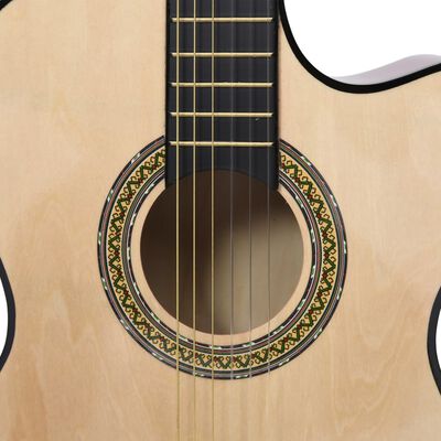 vidaXL 12-dijelni set gitare Western s ujednačivačem i 6 žica