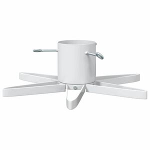 vidaXL Stalak za božićno drvce Bijela 50 x 50 x 15,5 cm Čelik