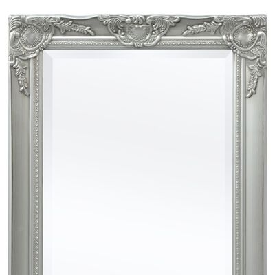 vidaXL Zidno ogledalo u baroknom stilu 100 x 50 cm srebrno