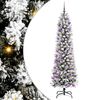 vidaXL Umjetno božićno drvce Bijela 240 cm PVC i Metal i Plastika