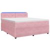 vidaXL Boxspring krevet s madracem Ružičasta 180 x 200 cm Bar&scaron;un