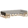 vidaXL Set vanjskih sofa 10 kom. Bijela i svjetlosiva