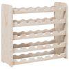 vidaXL Stalak za vino 67,5 x 25 x 60 cm od masivne borovine
