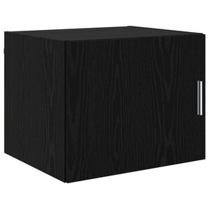 vidaXL Ormar za Zid Crni hrast 50 x 42.5 x 40 cm Konstruirano drvo