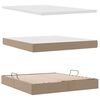 vidaXL Krevet s od storage s madracem Kapućino 160 x 200 cm Lažna koža