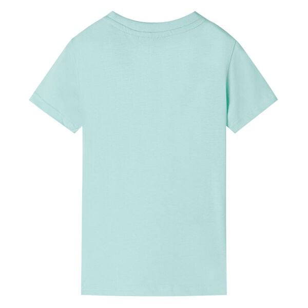 Dječja majica svijetla boja mente 116