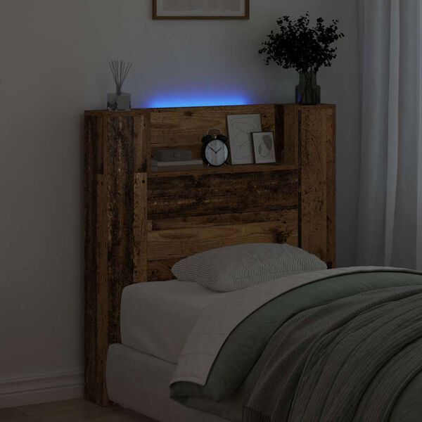 vidaXL Uzglavlje Staro drvo 100 x 15 x 103,5 cm Konstruirano drvo