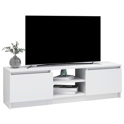 vidaXL TV ormarić od iverice visoki sjaj bijeli 120 x 30 x 35,5 cm