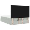 vidaXL Otomanski krevet s madracima svijetlosivi 140x200 cm baršunasti