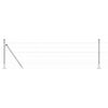 vidaXL Ograda s stupovima Srebrno 0.4 x 10 m Čelik