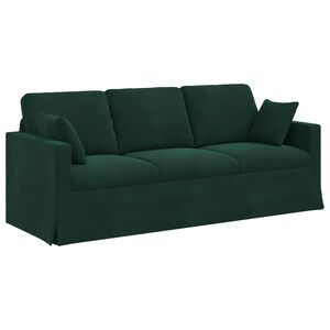 vidaXL Sofa Tamnozelena 198 x 78 x 80 cm Bar&scaron;un