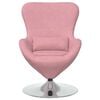 vidaXL Jajolika fotelja Ružičasta Bar&scaron;un