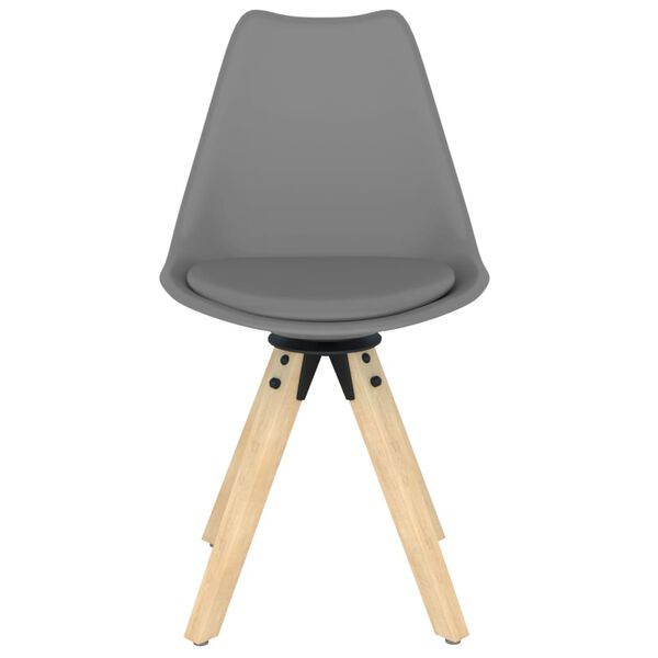 vidaXL Okretne blagovaonske stolice 6 kom sive PP