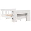 vidaXL Krevet s regalom z knjige bez madraca bijeli 160x200cm borovina