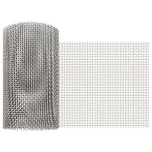 vidaXL Mrežna tkanina 20 x 200 cm 6 Mesh Nehrđajući čelik 201 Srebrna