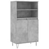 vidaXL Visoka komoda siva betona 60x36x110 cm od konstruiranog drva