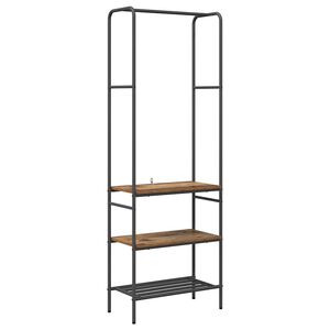 vidaXL Stalak za odjeću Staro drvo 60 x 30 x 171 cm Konstruirano drvo