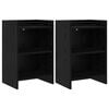 vidaXL Noćni ormarići 2 pcs Crni hrast 40 x 30 x 60 cm
