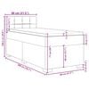 vidaXL Box spring krevet s madracem tamnozeleni 80 x 200 cm bar&scaron;unasti